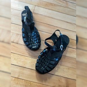 Meduse Black Jelly Sandals size 42